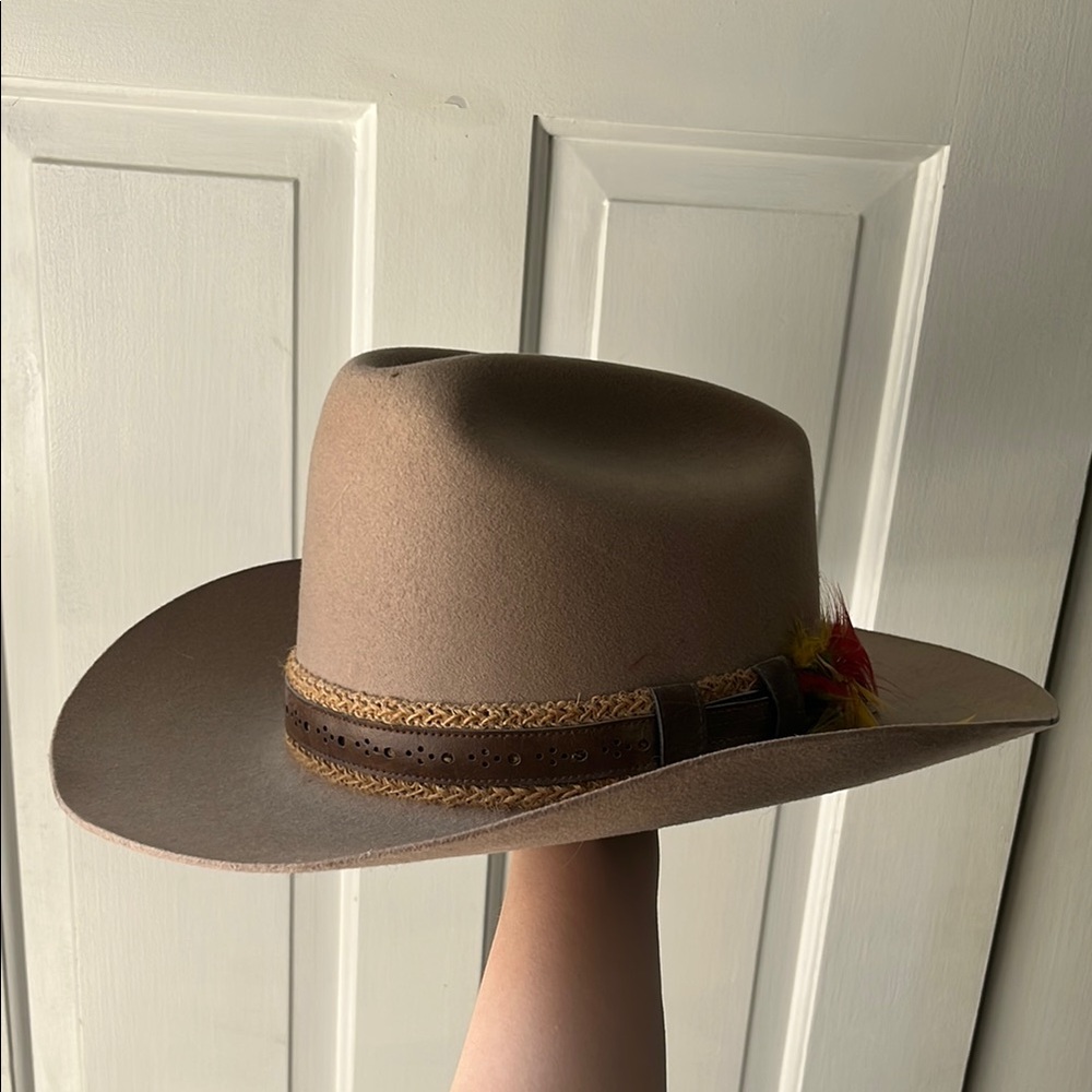 VTG Men's Trail Boss Tan Stetson Cowboy Hat